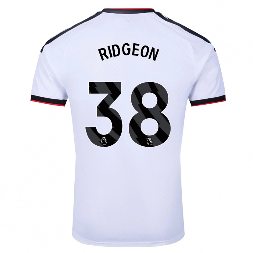 Danxen Mujer Camiseta Seth Ridgeon #38 Blanco Negro Rojo 1ª Equipación 2026/27 La Camisa México
