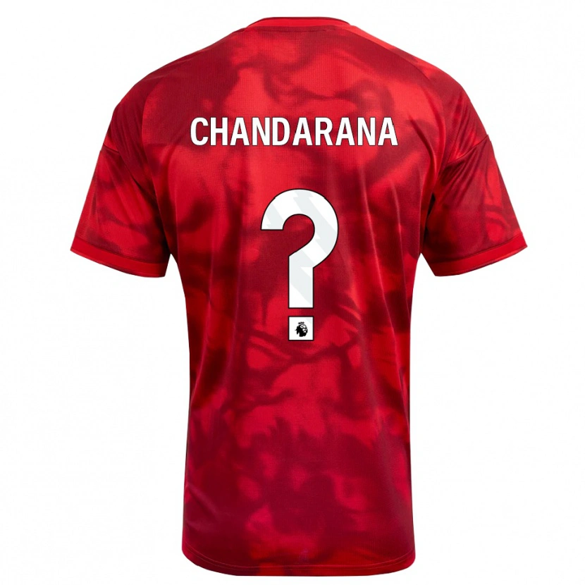 Danxen Mujer Camiseta Millie Chandarana #0 Carmesí Blanco 1ª Equipación 2026/27 La Camisa México