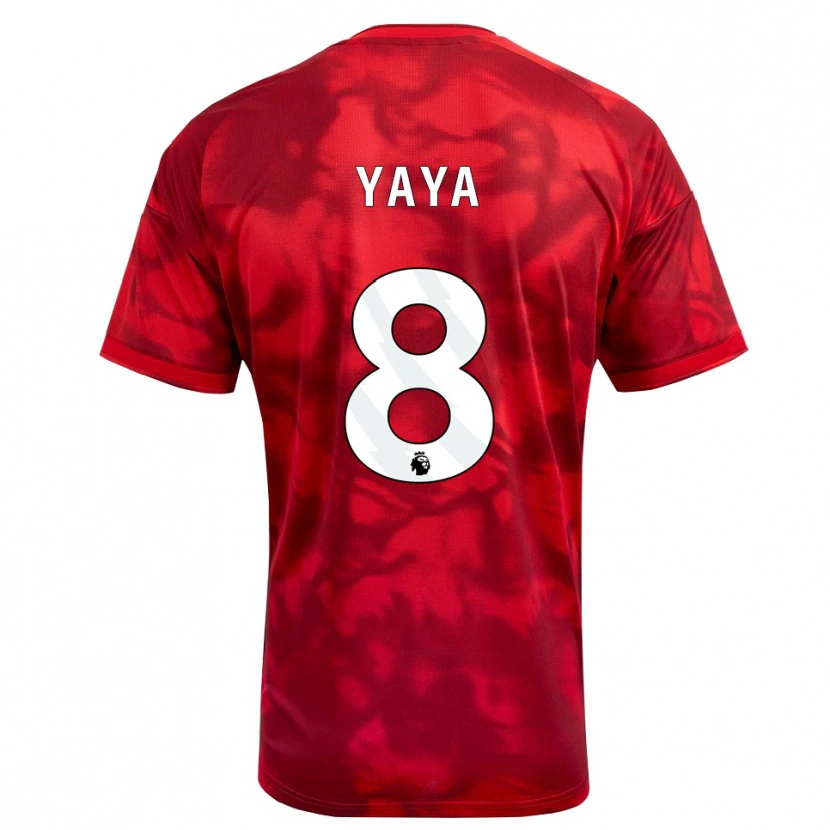 Danxen Mujer Camiseta Cherif Yaya #8 Carmesí Blanco 1ª Equipación 2026/27 La Camisa México