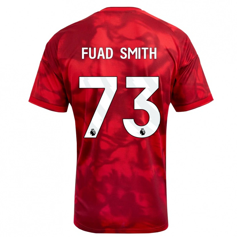 Danxen Mujer Camiseta Fuad Smith #73 Carmesí Blanco 1ª Equipación 2026/27 La Camisa México