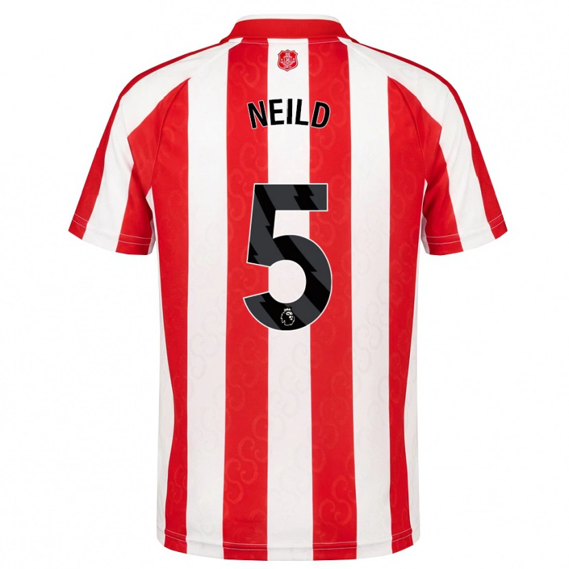 Danxen Mujer Camiseta Joe Neild #5 Rojo Blanco Negro 1ª Equipación 2026/27 La Camisa México