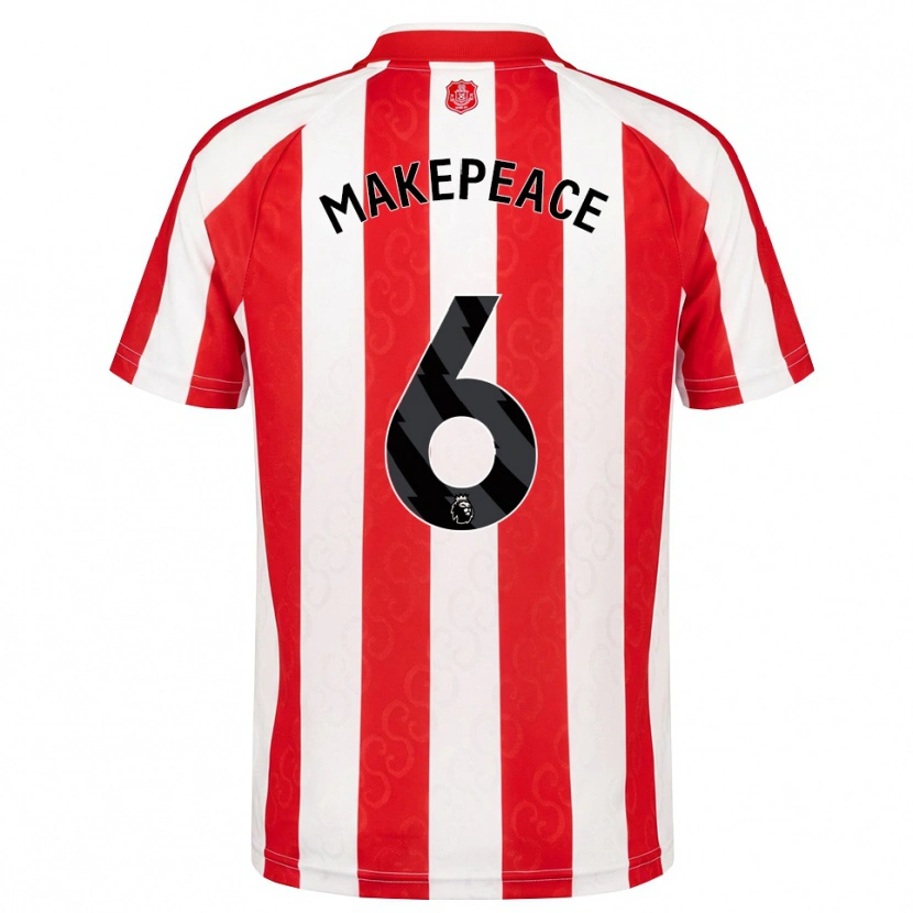 Danxen Mujer Camiseta Joe Makepeace #6 Rojo Blanco Negro 1ª Equipación 2026/27 La Camisa México