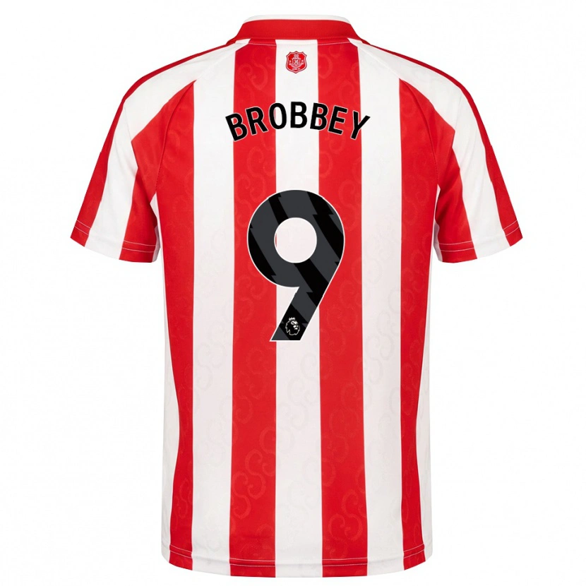 Danxen Mujer Camiseta Brian Brobbey #9 Rojo Blanco Negro 1ª Equipación 2026/27 La Camisa México