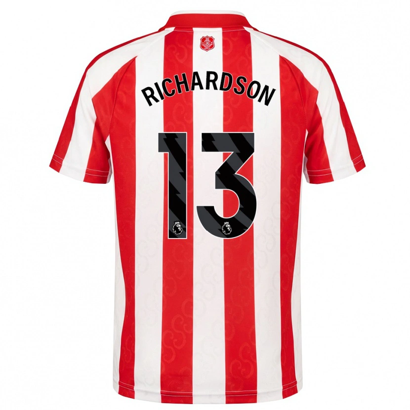 Danxen Mujer Camiseta Adam Richardson #13 Rojo Blanco Negro 1ª Equipación 2026/27 La Camisa México