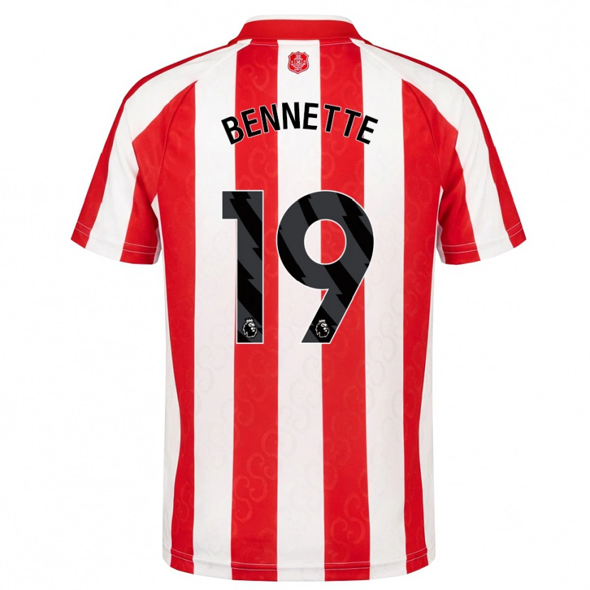Danxen Mujer Camiseta Jewison Bennette #19 Rojo Blanco Negro 1ª Equipación 2026/27 La Camisa México
