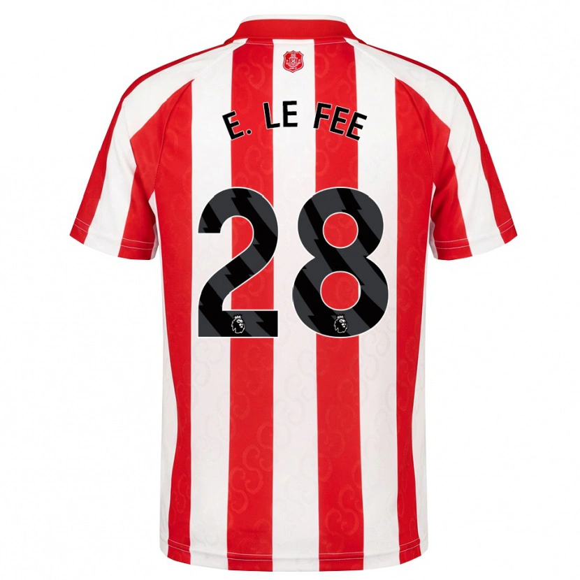 Danxen Mujer Camiseta Enzo Le Fée #28 Rojo Blanco Negro 1ª Equipación 2026/27 La Camisa México
