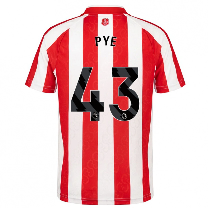 Danxen Mujer Camiseta Connor Pye #43 Rojo Blanco Negro 1ª Equipación 2026/27 La Camisa México