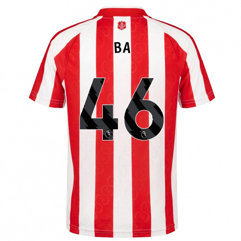 Danxen Mujer Camiseta Abdoullah Ba #46 Rojo Blanco Negro 1ª Equipación 2026/27 La Camisa México