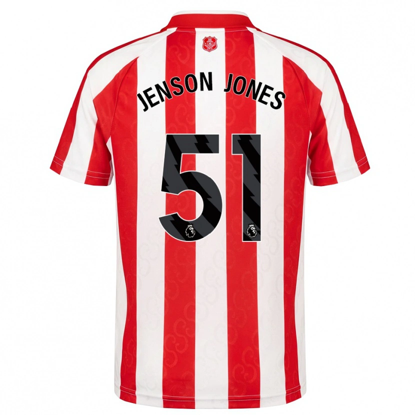 Danxen Mujer Camiseta Jenson Jones #51 Rojo Blanco Negro 1ª Equipación 2026/27 La Camisa México