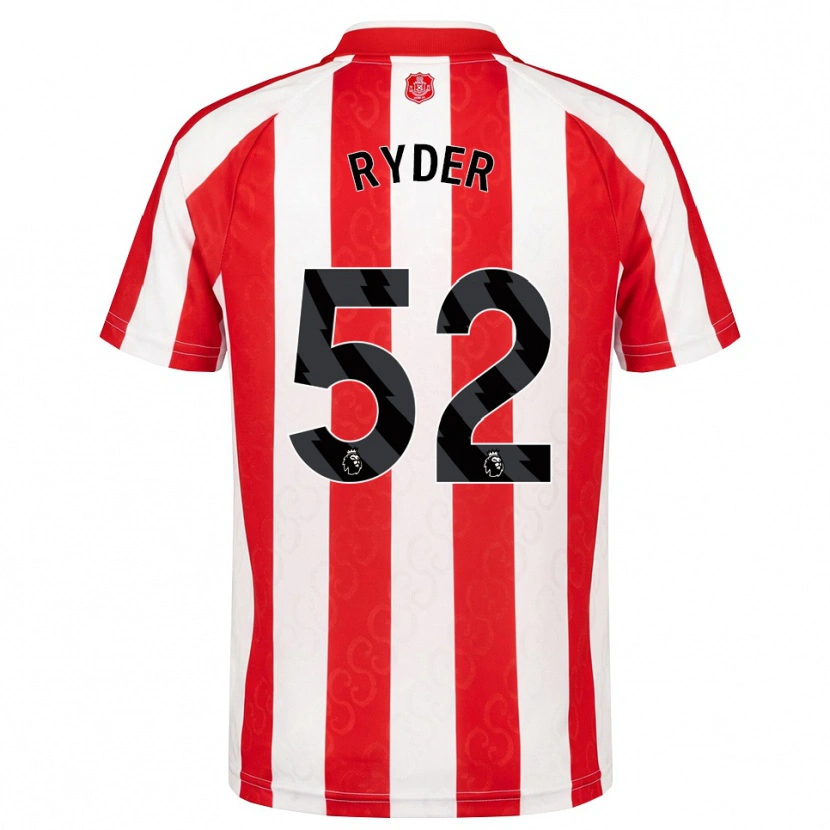 Danxen Mujer Camiseta Joe Ryder #52 Rojo Blanco Negro 1ª Equipación 2026/27 La Camisa México