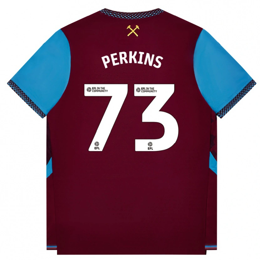 Danxen Mujer Camiseta Vinnie Perkins #73 Borgoña Azulaciano 1ª Equipación 2026/27 La Camisa México