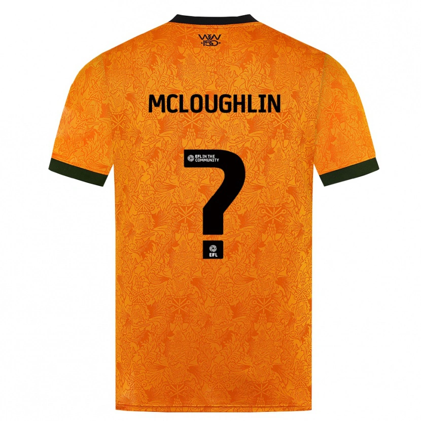 Danxen Mujer Camiseta Lee Mcloughlin #0 Naranja Negro 1ª Equipación 2026/27 La Camisa México