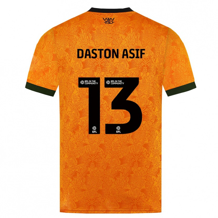 Danxen Mujer Camiseta Daston Asif #13 Naranja Negro 1ª Equipación 2026/27 La Camisa México