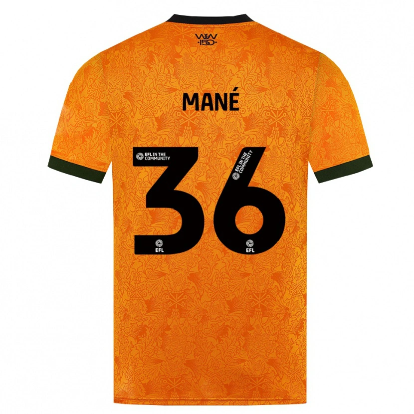Danxen Mujer Camiseta Mateus Mané #36 Naranja Negro 1ª Equipación 2026/27 La Camisa México