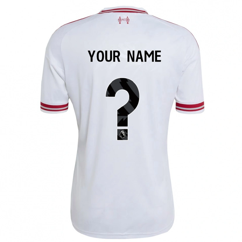 Danxen Mujer Camiseta Su Nombre #0 Rojo Blanco 2ª Equipación 2026/27 La Camisa México