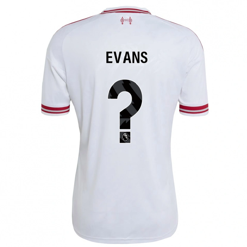 Danxen Mujer Camiseta Noah Evans #0 Rojo Blanco 2ª Equipación 2026/27 La Camisa México