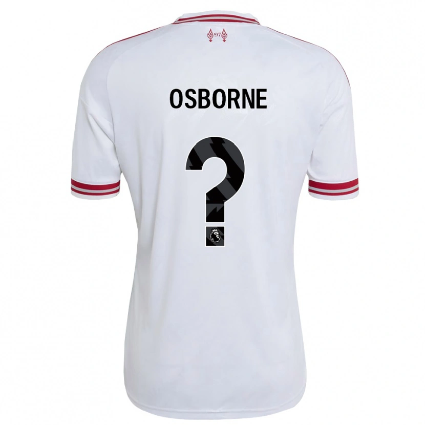 Danxen Mujer Camiseta Niall Osborne #0 Rojo Blanco 2ª Equipación 2026/27 La Camisa México