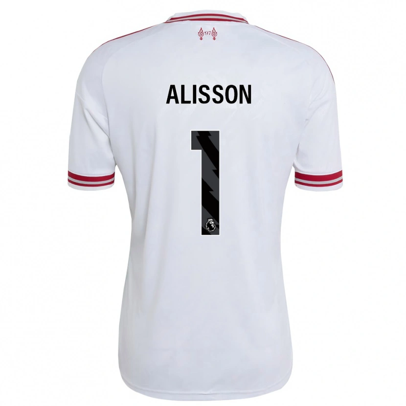 Danxen Mujer Camiseta Alisson Ramses Becker #1 Rojo Blanco 2ª Equipación 2026/27 La Camisa México