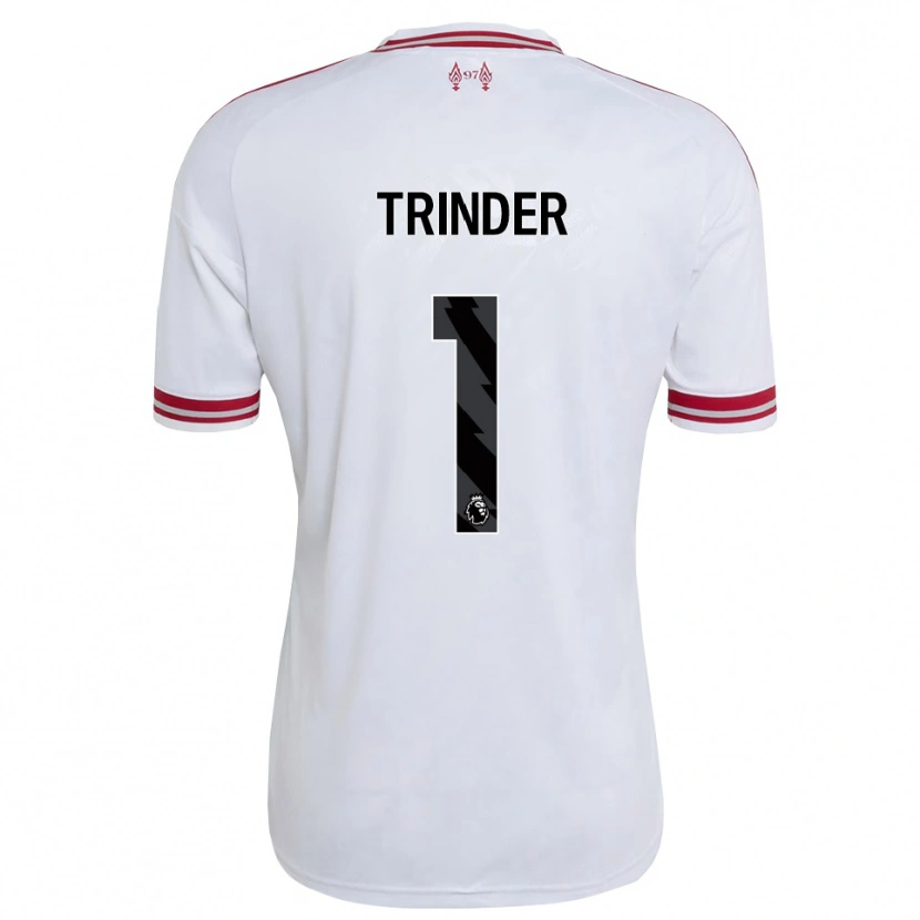 Danxen Mujer Camiseta Zach Trinder #1 Rojo Blanco 2ª Equipación 2026/27 La Camisa México