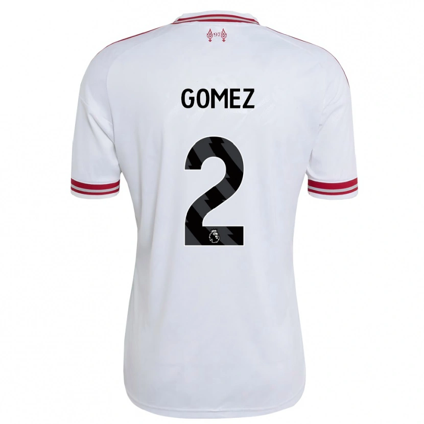 Danxen Mujer Camiseta Joe Gomez #2 Rojo Blanco 2ª Equipación 2026/27 La Camisa México
