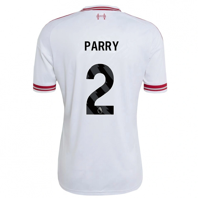 Danxen Mujer Camiseta Lucy Parry #2 Rojo Blanco 2ª Equipación 2026/27 La Camisa México