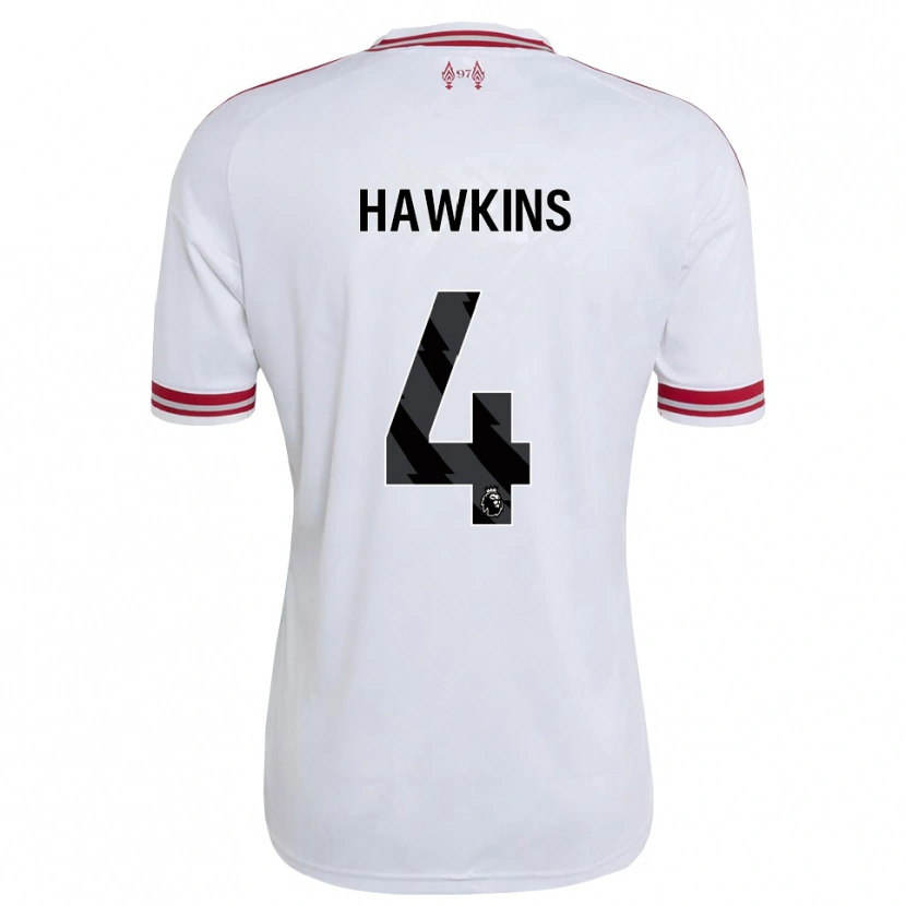 Danxen Mujer Camiseta Max Hawkins #4 Rojo Blanco 2ª Equipación 2026/27 La Camisa México