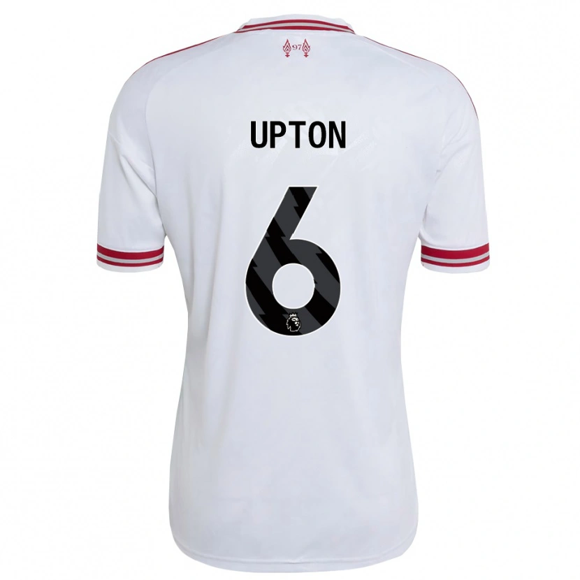 Danxen Mujer Camiseta Joe Upton #6 Rojo Blanco 2ª Equipación 2026/27 La Camisa México