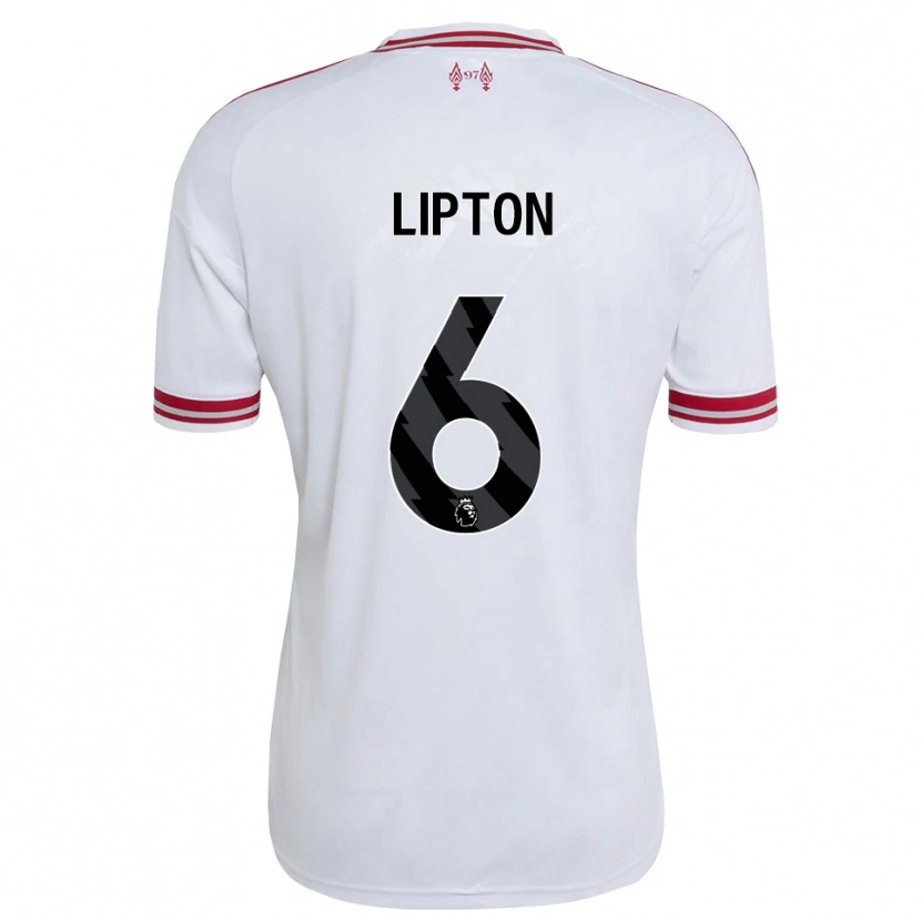 Danxen Mujer Camiseta Joe Lipton #6 Rojo Blanco 2ª Equipación 2026/27 La Camisa México
