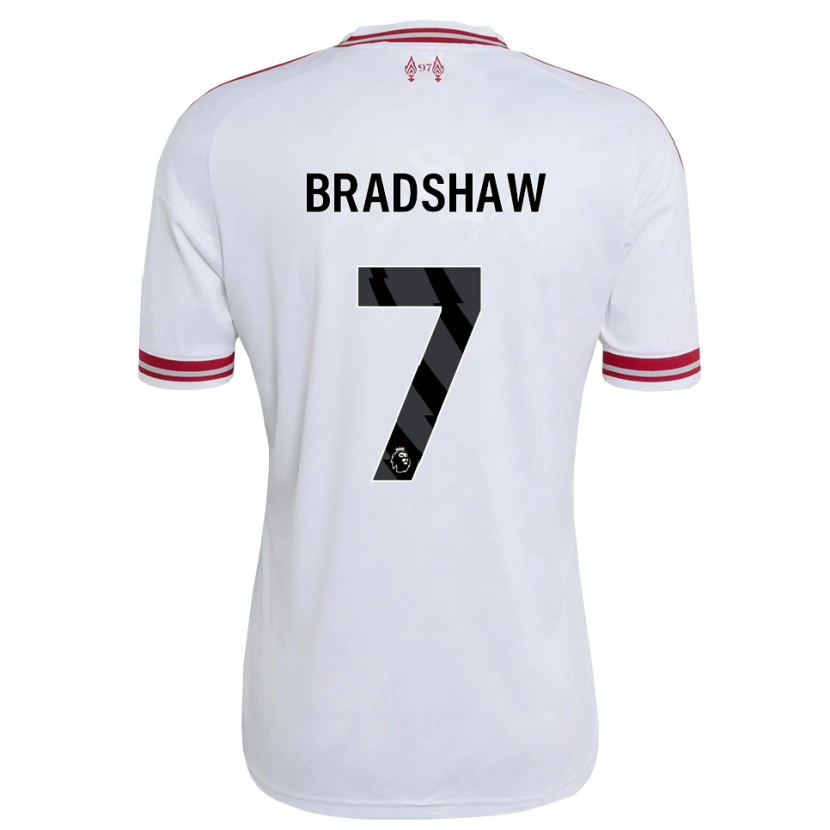 Danxen Mujer Camiseta Joe Bradshaw #7 Rojo Blanco 2ª Equipación 2026/27 La Camisa México