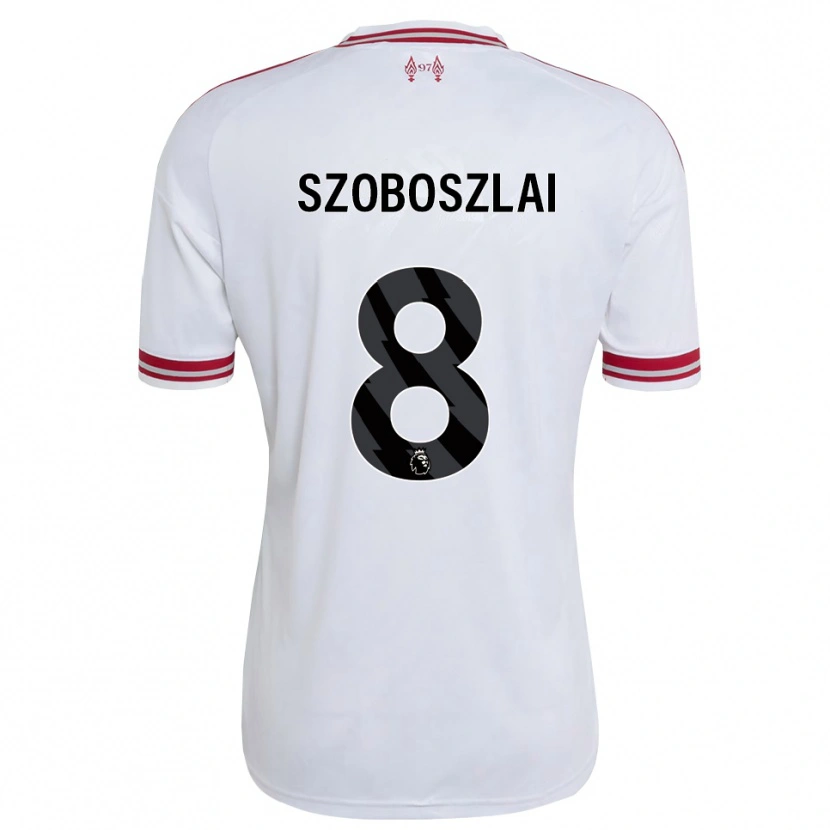 Danxen Mujer Camiseta Dominik Szoboszlai #8 Rojo Blanco 2ª Equipación 2026/27 La Camisa México