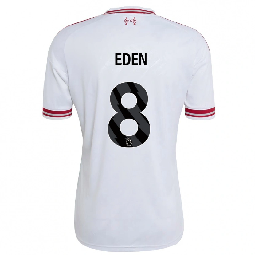 Danxen Mujer Camiseta Luca Eden #8 Rojo Blanco 2ª Equipación 2026/27 La Camisa México