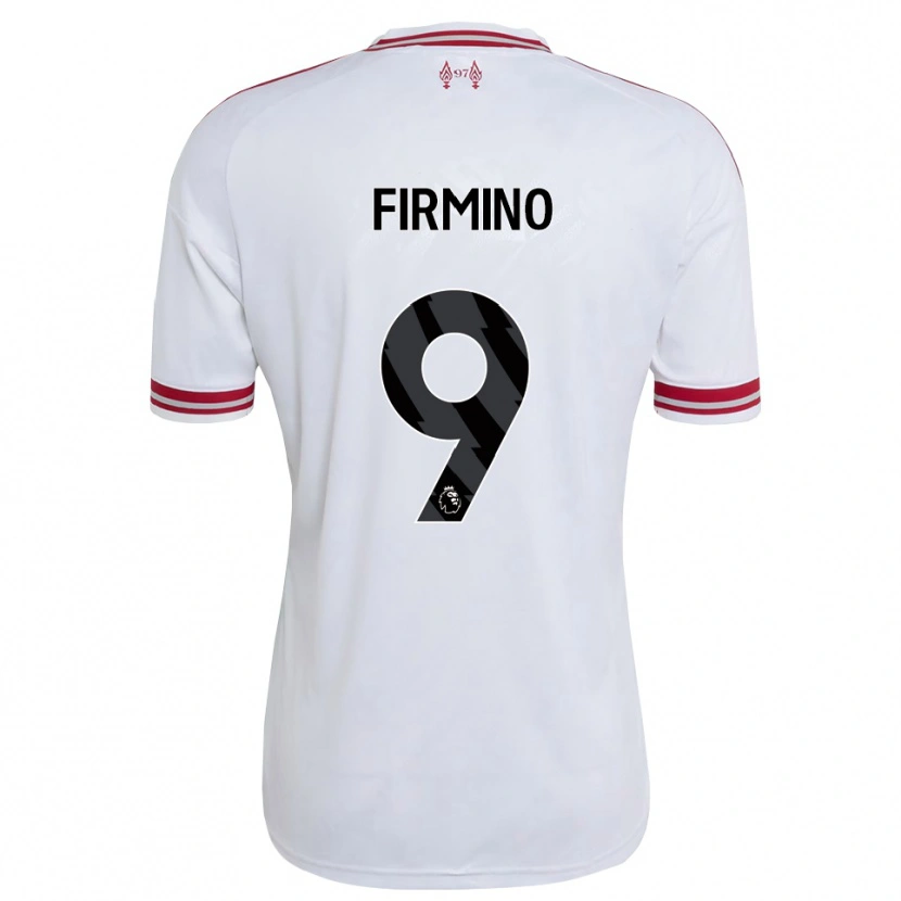 Danxen Mujer Camiseta Roberto Firmino #9 Rojo Blanco 2ª Equipación 2026/27 La Camisa México