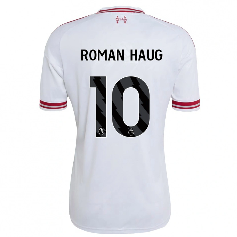 Danxen Mujer Camiseta Sophie Román Haug #10 Rojo Blanco 2ª Equipación 2026/27 La Camisa México