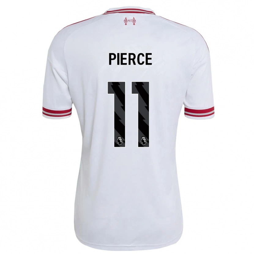 Danxen Mujer Camiseta Alfie Pierce #11 Rojo Blanco 2ª Equipación 2026/27 La Camisa México