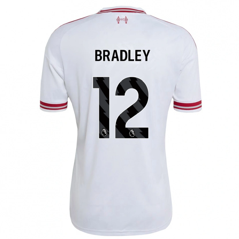 Danxen Mujer Camiseta Conor Bradley #12 Rojo Blanco 2ª Equipación 2026/27 La Camisa México