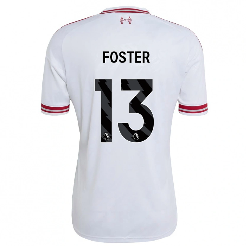 Danxen Mujer Camiseta Rylee Foster #13 Rojo Blanco 2ª Equipación 2026/27 La Camisa México