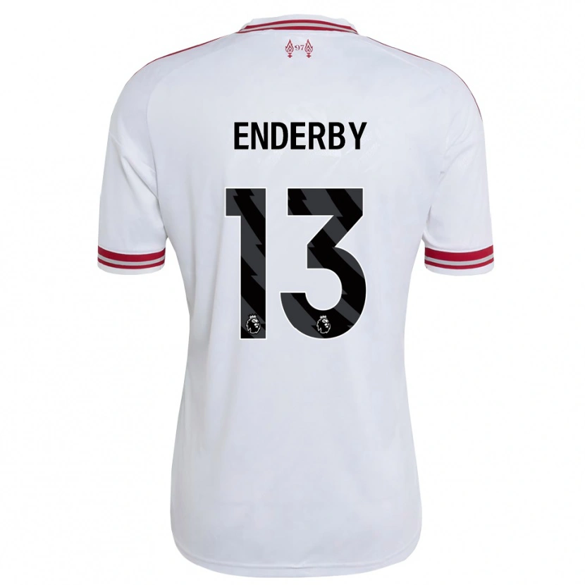 Danxen Mujer Camiseta Mia Enderby #13 Rojo Blanco 2ª Equipación 2026/27 La Camisa México