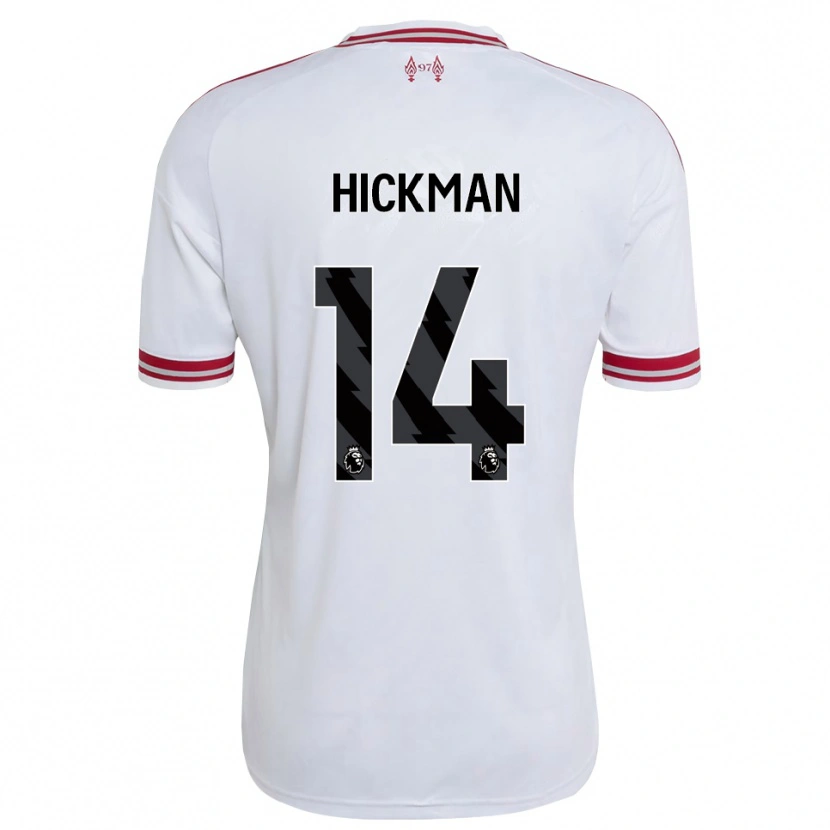 Danxen Mujer Camiseta Ellis Hickman #14 Rojo Blanco 2ª Equipación 2026/27 La Camisa México