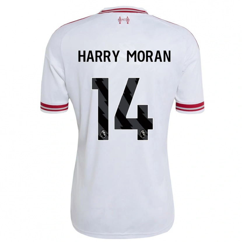 Danxen Mujer Camiseta Harry Moran #14 Rojo Blanco 2ª Equipación 2026/27 La Camisa México