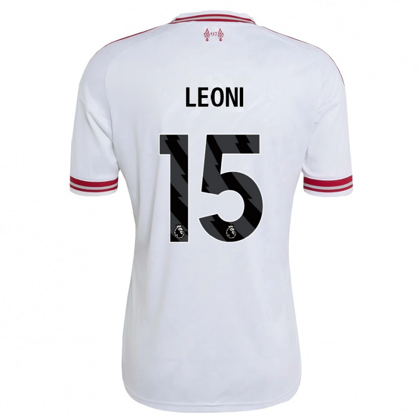 Danxen Mujer Camiseta Giovanni Leoni #15 Rojo Blanco 2ª Equipación 2026/27 La Camisa México