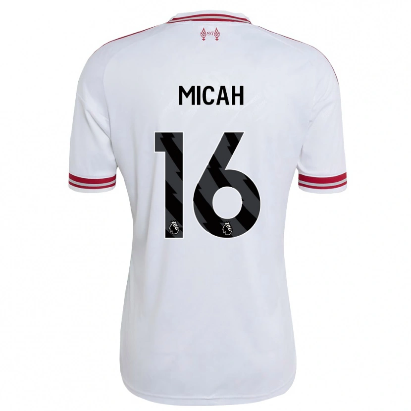 Danxen Mujer Camiseta Teagan Micah #16 Rojo Blanco 2ª Equipación 2026/27 La Camisa México