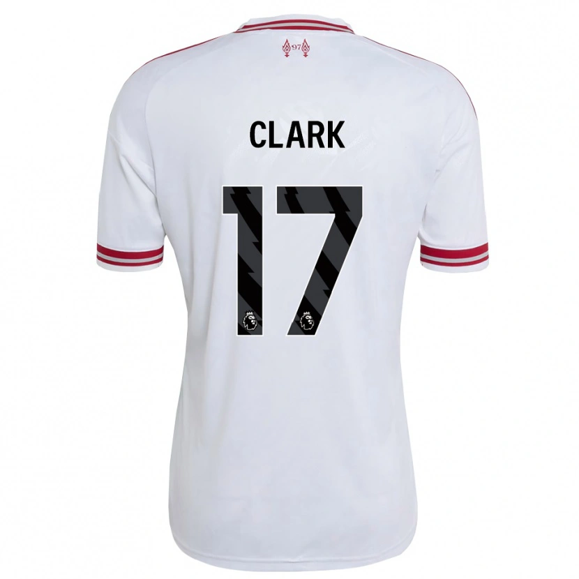 Danxen Mujer Camiseta Jenna Clark #17 Rojo Blanco 2ª Equipación 2026/27 La Camisa México