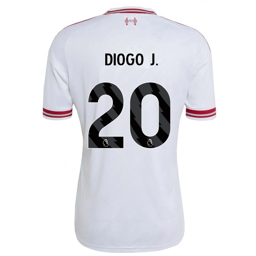 Danxen Mujer Camiseta Diogo Jota #20 Rojo Blanco 2ª Equipación 2026/27 La Camisa México