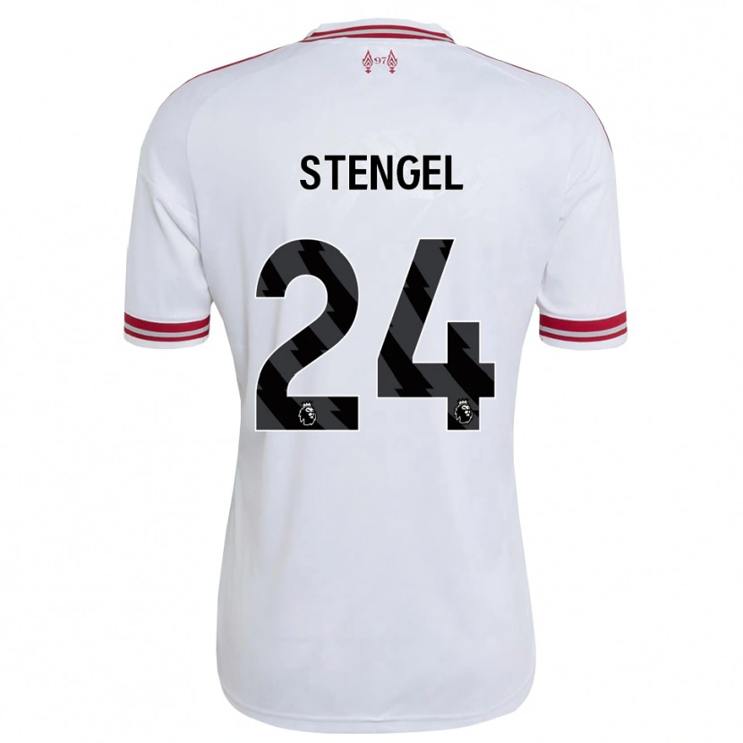 Danxen Mujer Camiseta Katie Stengel #24 Rojo Blanco 2ª Equipación 2026/27 La Camisa México