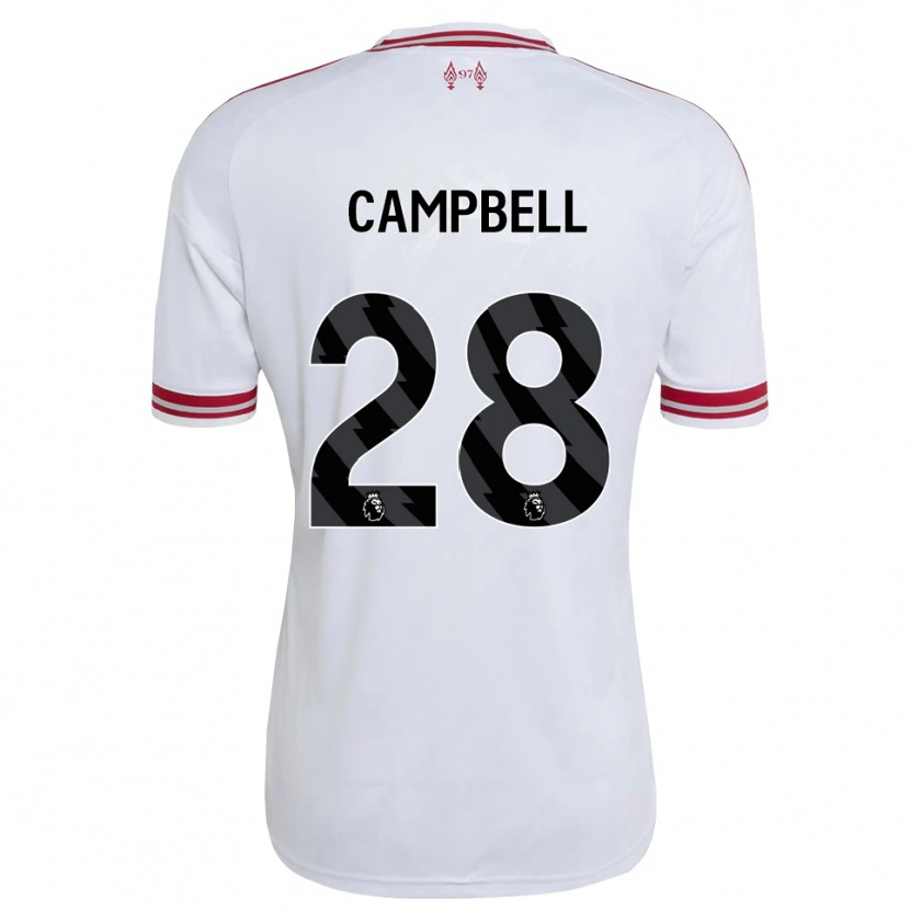 Danxen Mujer Camiseta Megan Campbell #28 Rojo Blanco 2ª Equipación 2026/27 La Camisa México