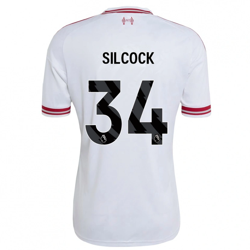 Danxen Mujer Camiseta Hannah Silcock #34 Rojo Blanco 2ª Equipación 2026/27 La Camisa México