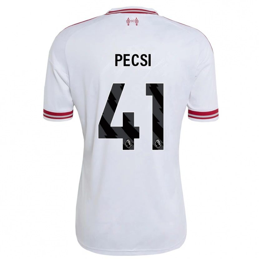Danxen Mujer Camiseta Ármin Pécsi #41 Rojo Blanco 2ª Equipación 2026/27 La Camisa México