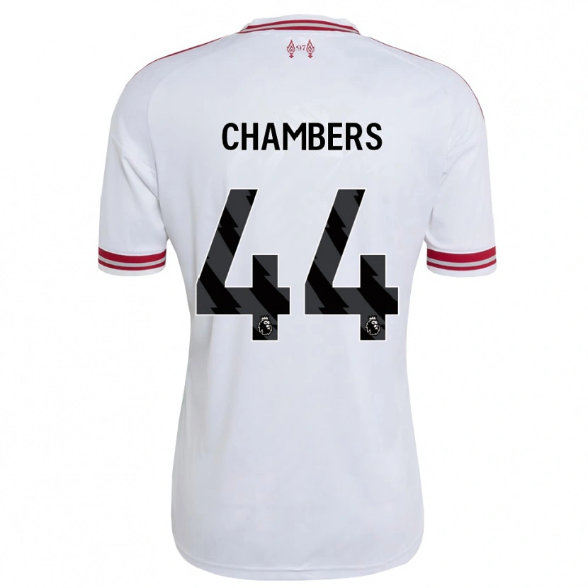 Danxen Mujer Camiseta Luke Chambers #44 Rojo Blanco 2ª Equipación 2026/27 La Camisa México