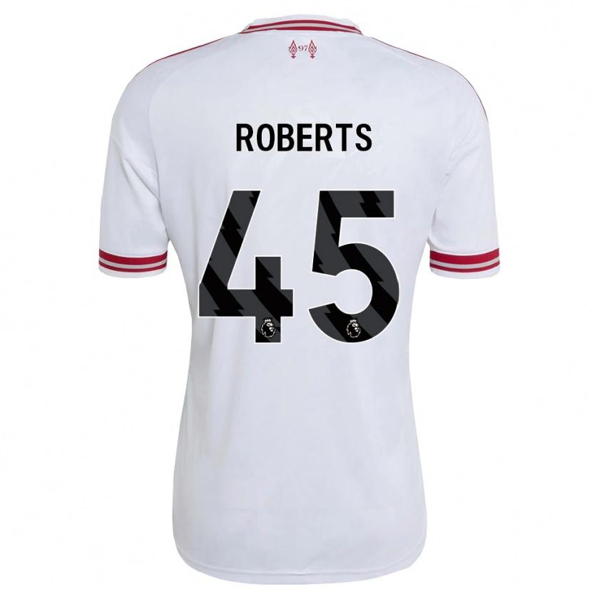Danxen Mujer Camiseta Iwan Roberts #45 Rojo Blanco 2ª Equipación 2026/27 La Camisa México