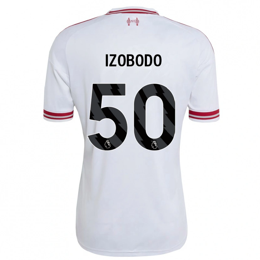 Danxen Mujer Camiseta Elijah Izobodo John #50 Rojo Blanco 2ª Equipación 2026/27 La Camisa México